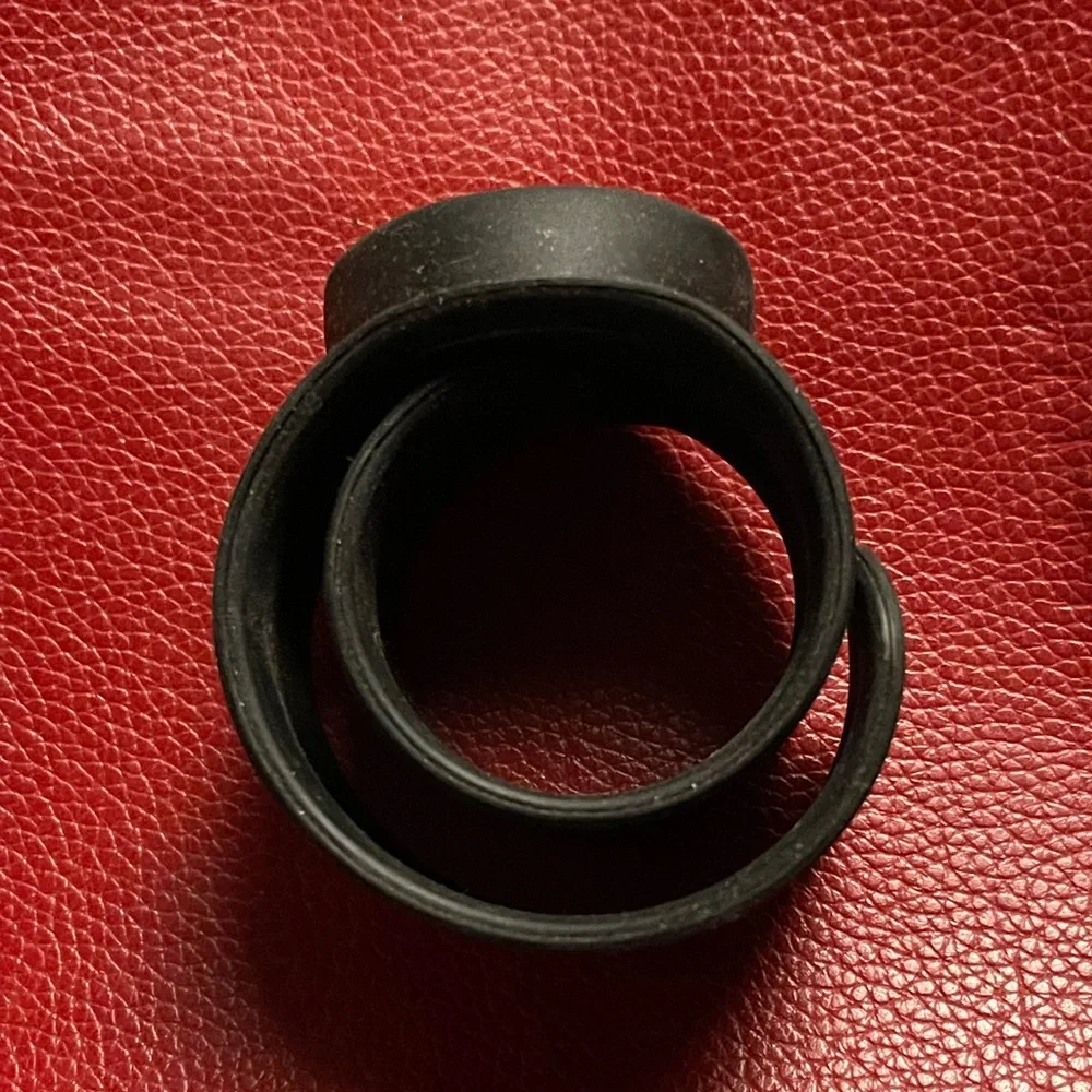 Snap back! Black Silicone Snap-On Analog Watch - Unbranded